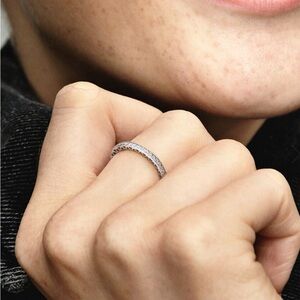 Pandora sparkle&hearts Elegant Silver 925 Band Ring